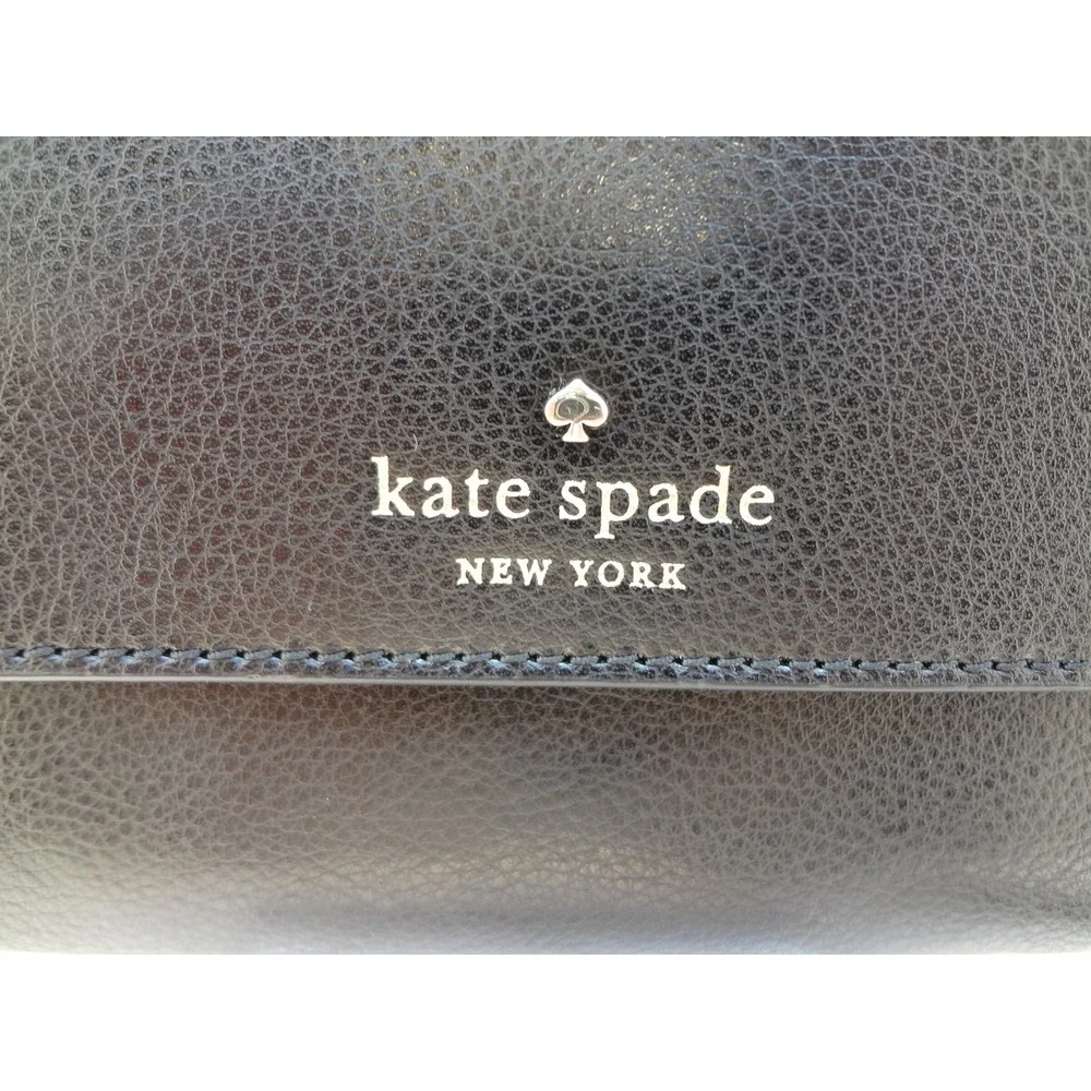 Kate Spade New York Greene Street Karlee Black‎ Leather Crossbody Bag Small Flap